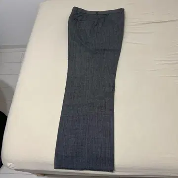 그레이 스트라이프 체크 슬랙스 구제 의류