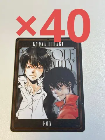 REBORN 보드게임 풍 히바리 쿄야 40장 세트