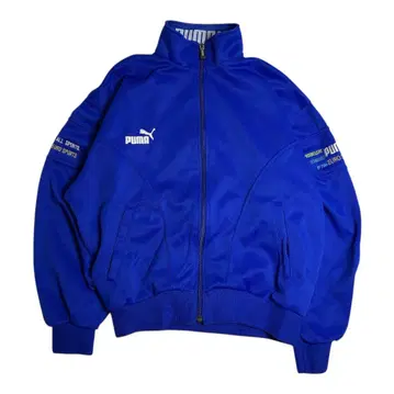 90s 히트 유니온제 PUMA 트랙 자켓 저리 M 자수 로고