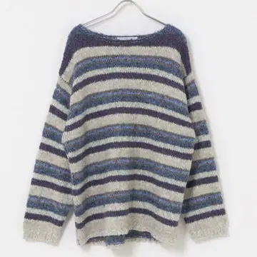 KBF 멀티 보더 루즈 니트