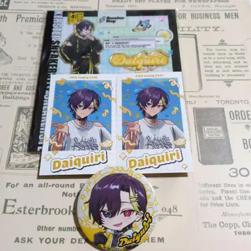 스니스트 다이키리 포토 카드 배지 아크릴 세트