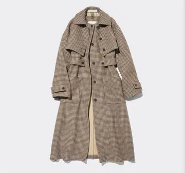 [ 미사용 새상품 ] GU 2피스 코트(체크) by rokh