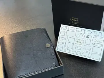 ATELIER MOKU SAKU Ver3 블랙 접이식 지갑