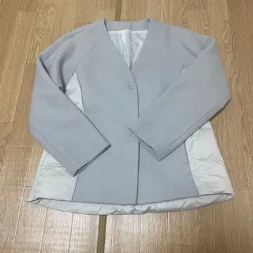 라이트 그레이 다운 자켓 사이즈 38