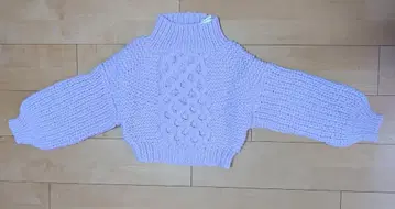 SNIDEL 라벤더 하이넥 니트