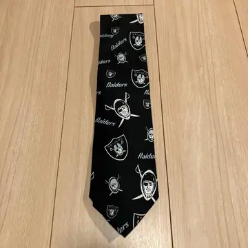 Raiders 레이더스 NFL 라이선스 상품 넥타이 블랙
