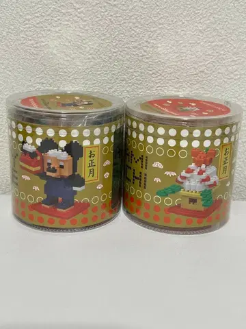 5 나노 블록 미키마우스 카가미모치 설날 2개 세트 묶음 할인