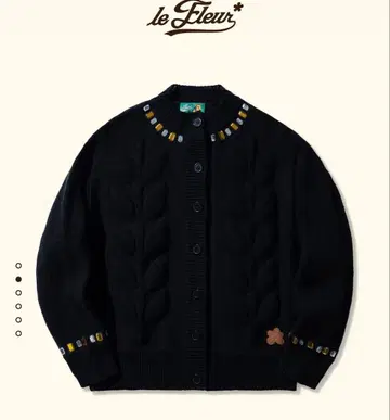 le Fleur* GEMSTONE CARDIGAN 가디건