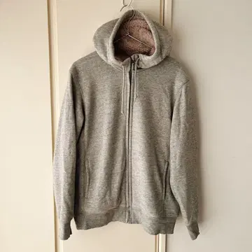 유니클로 보아 후드티 보아 맨투맨 풀 집업 후드티 남성용 L