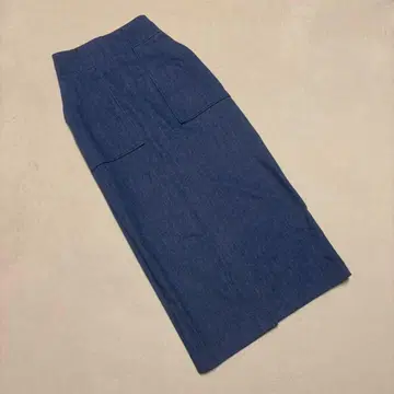 [센스 오브 플레이스] (M) 데님 스커트 슬릿 롱 기장 스트레이트