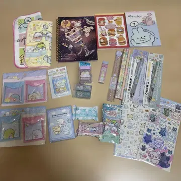 스미코구라시 타월 손수건 씰 샤프 펜 메모장 문구