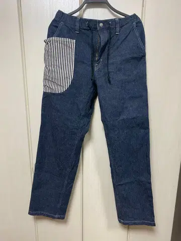 코지마 진즈 히코리 빅 포켓 데님 미튼 팬츠 새상품급!