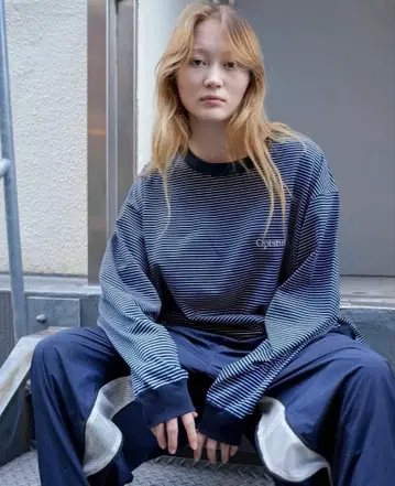 optstuff DRAWSTRING BORDER T-SHIRT L