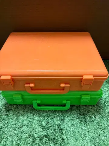 LaQ 오렌지 그린 케이스 포함