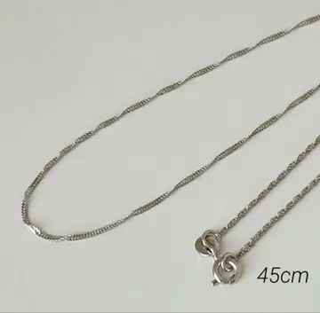 새상품 실버 925 스크류 체인 목걸이 45cm 당일 발송
