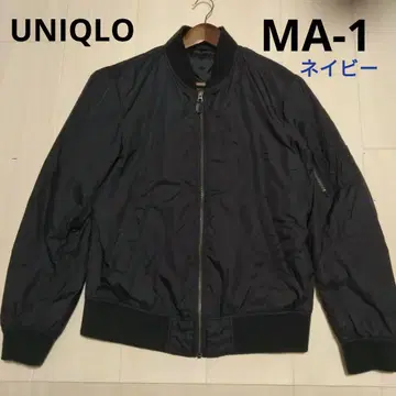 유니클로 MA-1 블루종 남성용 M 네이비