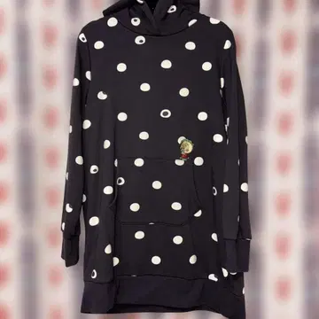 그라니프 코지코지 물방울 패턴 후드 부착 튜닉