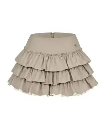 andwang Charm frill culotte mini skirt