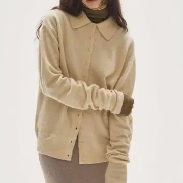 투데이풀 라쿤 니트 가디건 크림