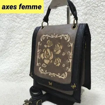 axes femme 엑시즈팜 숄더백 꽃무늬 자수 커팅