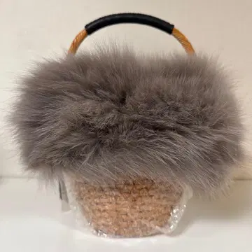 카멜 x 모카 라탄 바스켓백