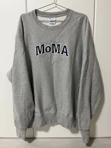 Champion 크루넥 맨투맨 셔츠 MoMA Edition XL