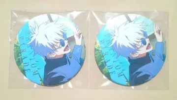 주술회전 팬파레 복권 E상 캔뱃지 고죠 세트