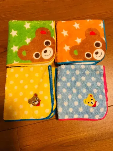 미키하우스 miki HOUSE 타월 손수건 4개 세트