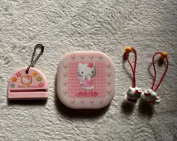 헬로키티 거울빗 세트 갈라진머리카락 커터 머리끈