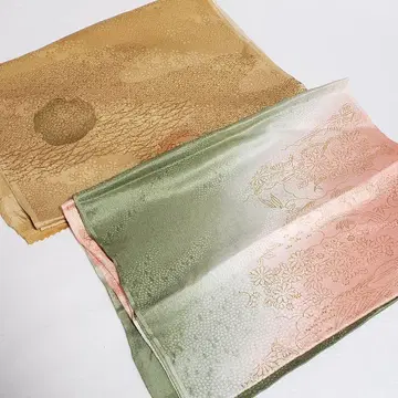 (0811) 오비 장식 천 2점 묶음 판매 기모노 일본 의류 잡화