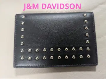 컨디션 최상 J&M DAVIDSON 스터드 카드 케이스 명함지갑 새상품급