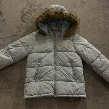 Jenni love 다운 자켓 민트색 파스텔 y2k 헤이세이 갸루