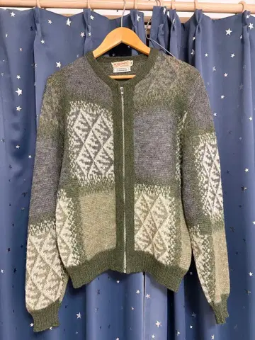 60s Springfoot Sportswear 모헤어 가디건