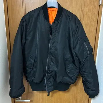 ALPHA MA-1 플라이트 자켓 블랙