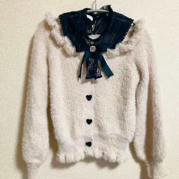 LIZ LISA 리즈리사 레이어드 스타일 어깨 트임 니트 핑크