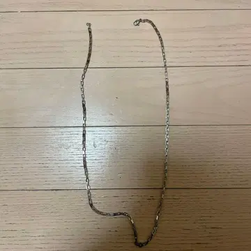 심플한 금속제 체인 목걸이 약 57cm