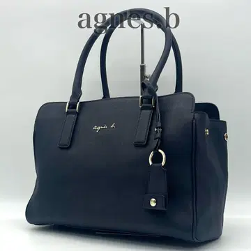 [ 새상품급 ] 에네스베 토트백 보스턴 백 가죽 대용량 참 포함