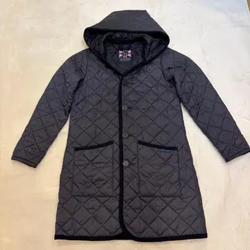 LAVENHAM 라벤햄 후드 부착 퀼팅 코트 34 네이비 영국제