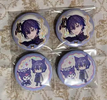 Vtuber 캔뱃지 4개 세트