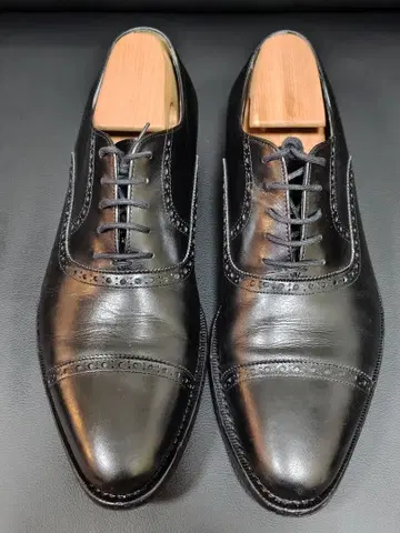 [ 27.5cm ] 자라 스리우야 쿼터 브로그 블랙 정가 4.1만