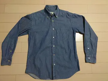 유나이티드 애로우즈 셔츠 버튼 다운 긴팔 셔츠 S 사이즈 인디고 B&U