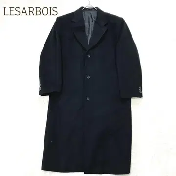 체스터 코트 캐시미어 혼방 블랙 롱 기장 울 루즈핏 안감 있음