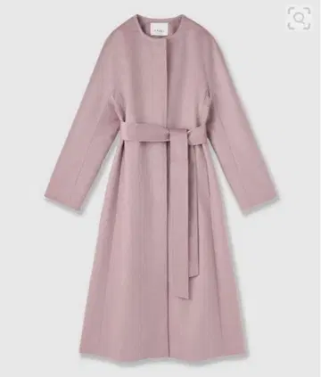 새상품 택 포함*ANAYI 벨트 포함 핑크 롱 코트 38