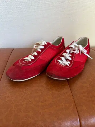 PREMIATA 프리미어타 스니커즈 레드 스웨이드 레이스업