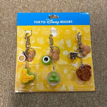 도쿄 디즈니 리조트 키체인 3개 파크 푸드 미니어처