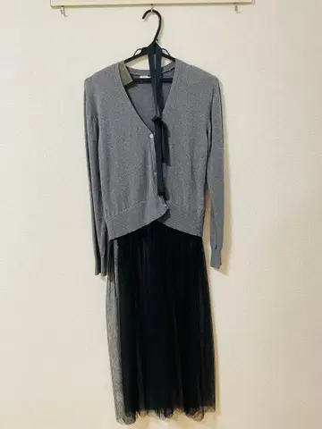 piccin/튤 장식 가디건