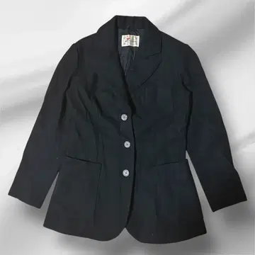 마드모아젤 테일러드 자켓 블랙 실버 버튼 포멀