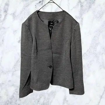 H77 23구 노카라 자켓 38 M 그레이 울 졸업식 입학식