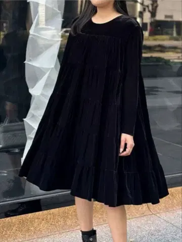 TREFLE+1 벨로아 페어리 원피스 티어드 원피스