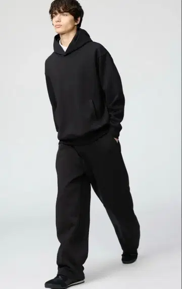 [배송비 포함] UNIQLO C 맨투맨 와이드 팬츠 M 긴 길이